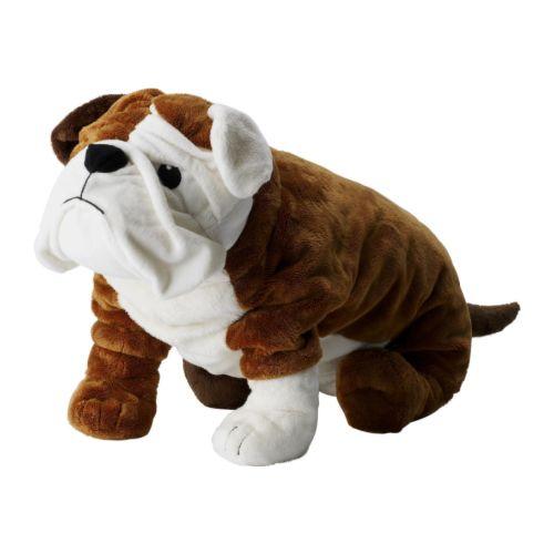 MASKOTKA PLUSZAK PIES BULDOG DUŻY IKEA GOSIG 55 CM