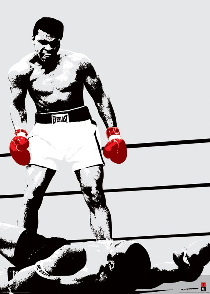 Muhammad Ali vs Sonny Liston - plakat 100x140 cm