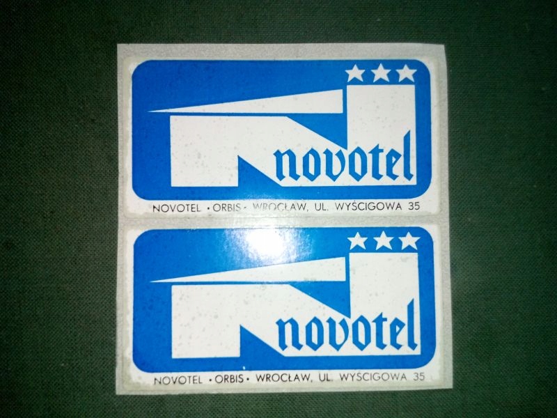 HOTEL NOVOTEL WROCŁAW NALEPKA NAKLEJKA