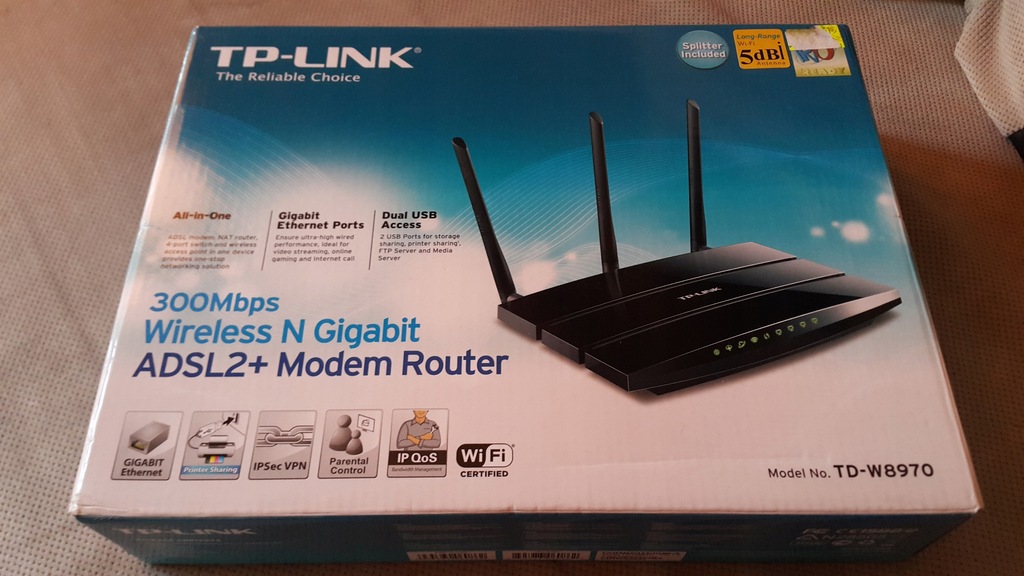 TP-Link TD-W8970 v1.2 piękny klasyk 3 anteny okazj