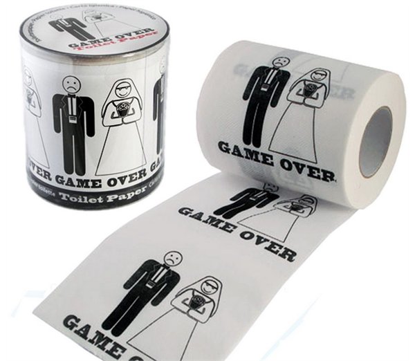 GAME OVER Papier toaletowy KAWALERSKI prezent ślub