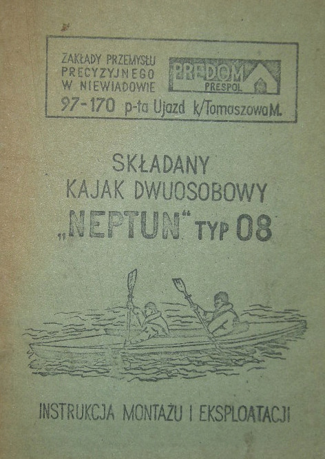 Skladany kajak NEPTUN 08-instrukcja