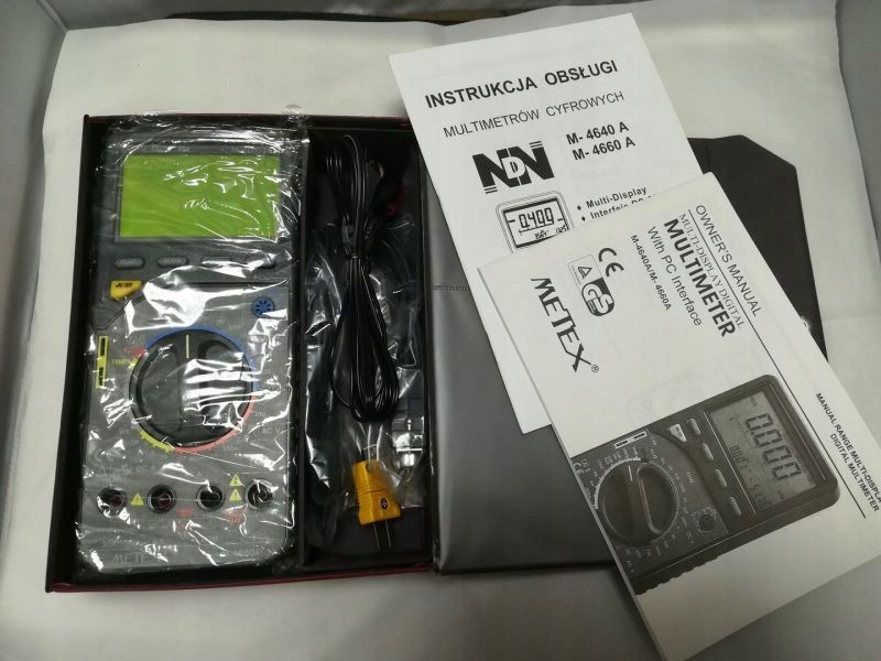 MULTIMETR METEX M-4660A KOMPLET