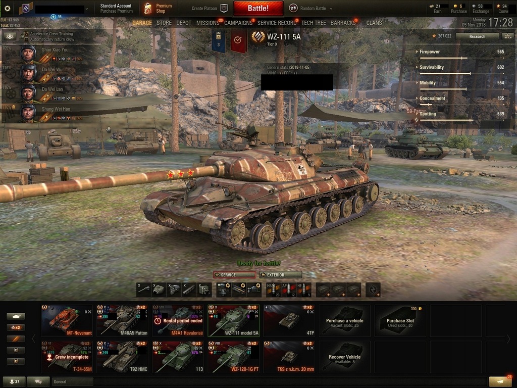 KONTO WOT WORLDOFTANKS 3700 WN8 3 MOE NA X I 8