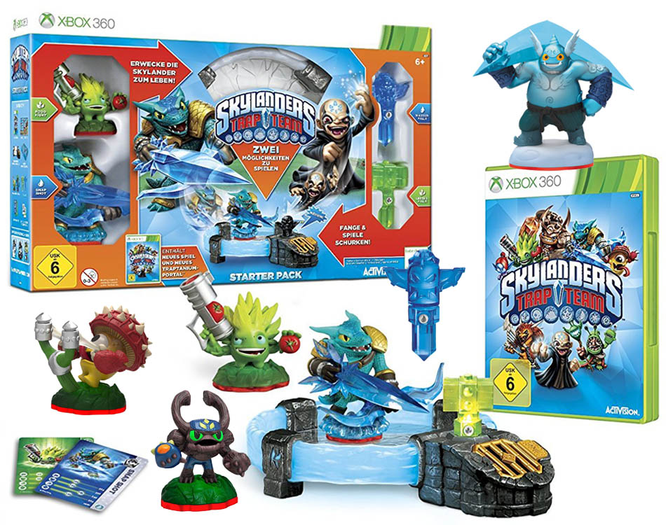 SKYLANDERS TRAP TEAM STARTER PACK XBOX + 3 FIGURKI - 7391603888 ...