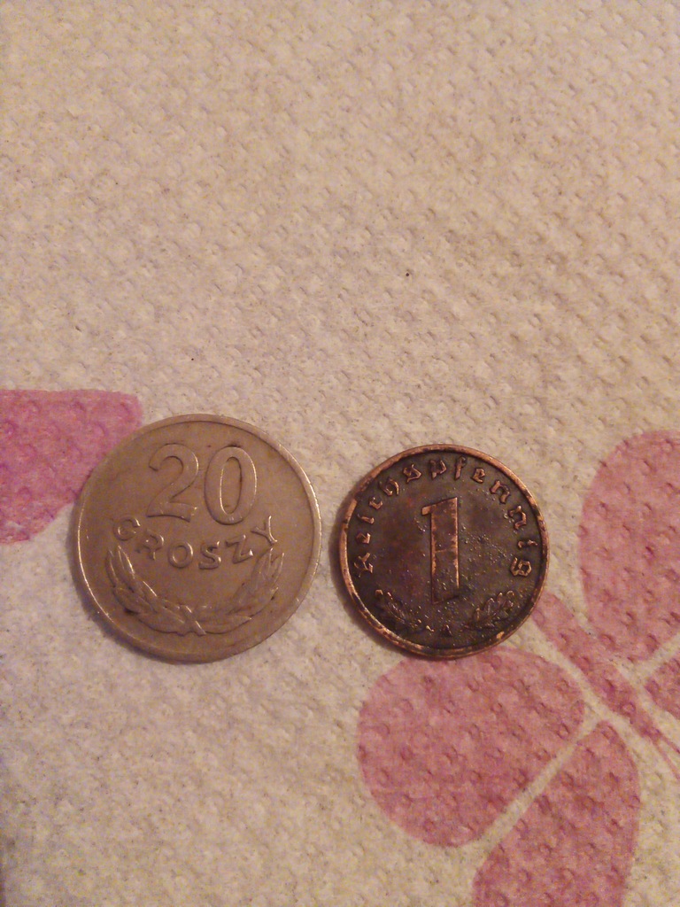 20 groszy 1949 i Pfenning 1939