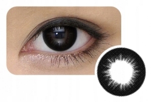 Soczewki kolorowe CZARNE Cool Look BLACK Tone 2