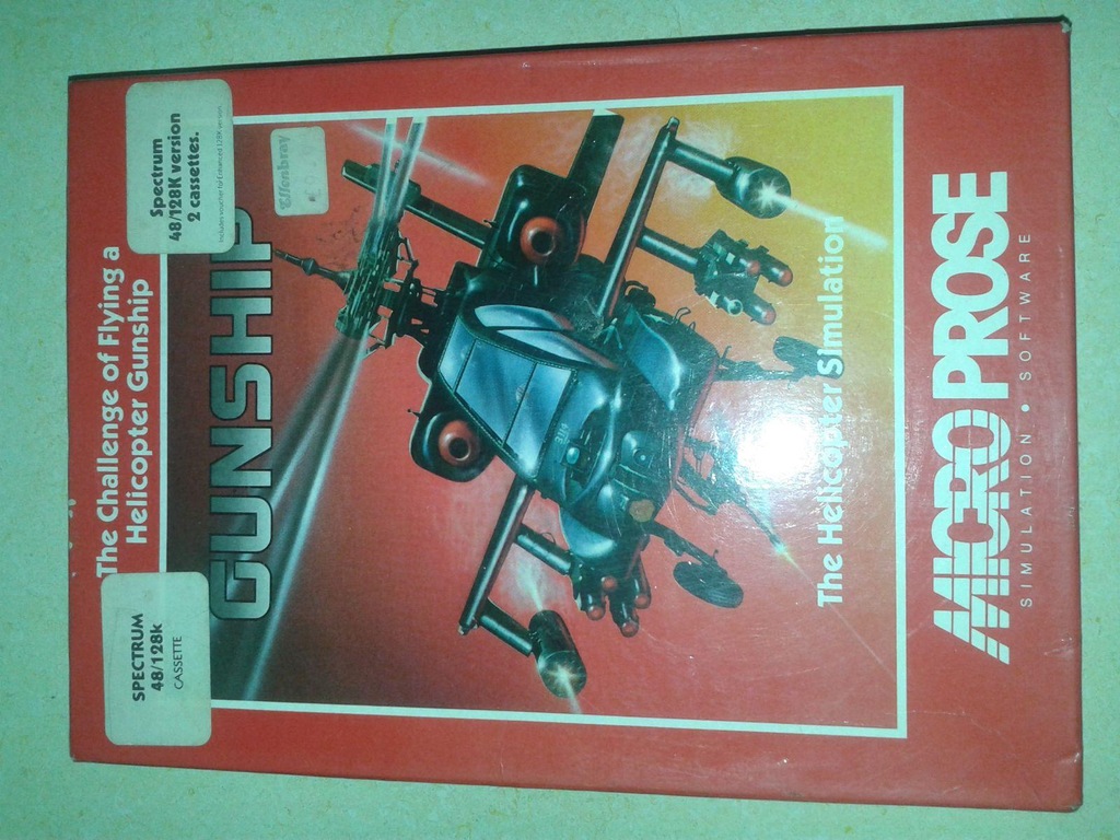 ZX SPECTRUM - GUNSHIP -  BOX 1987 Microprose