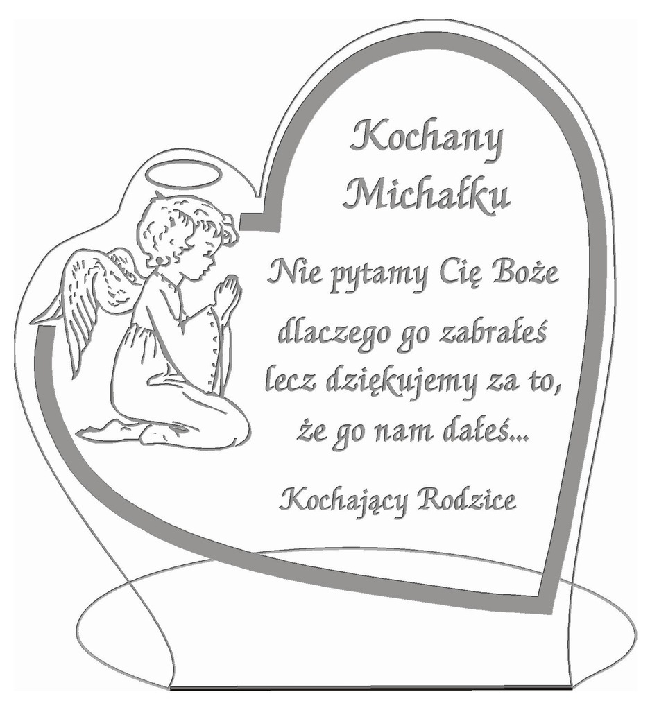 ZNICZ STATUETKA NA GRÓB NAGROBEK DLA MAMY TATY