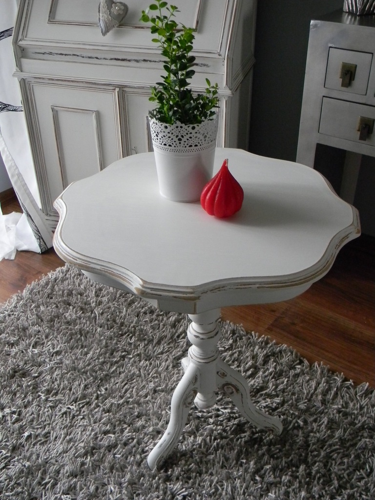 Stolik kawowy biały shabby chic