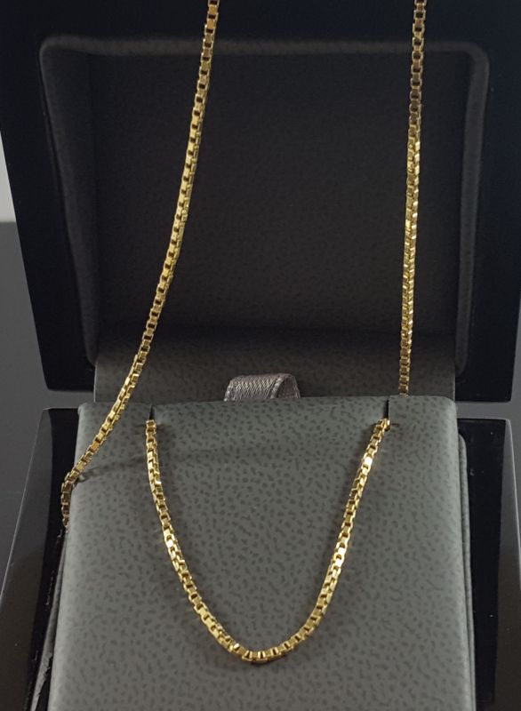 ZŁOTY ŁAŃCUSZEK KOSTKA WŁOSKA DŁ.52CM P.585 W.4,7