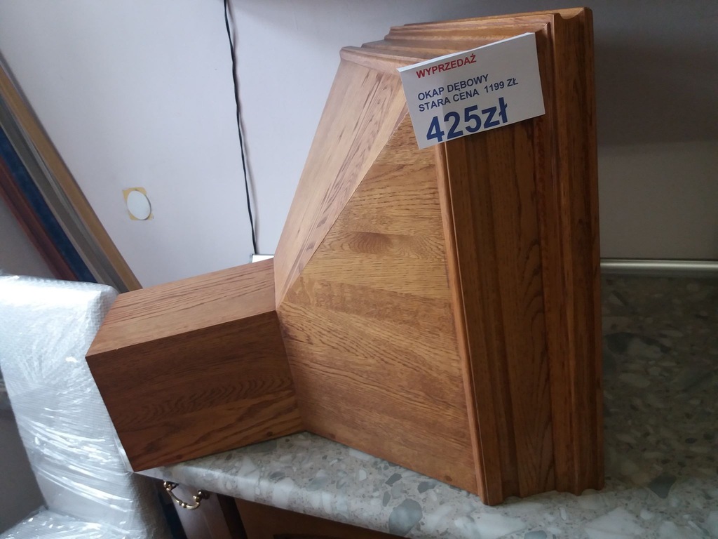 Okap kuchenny drewniany 60 cm  i 90 cm -wyprzedaż