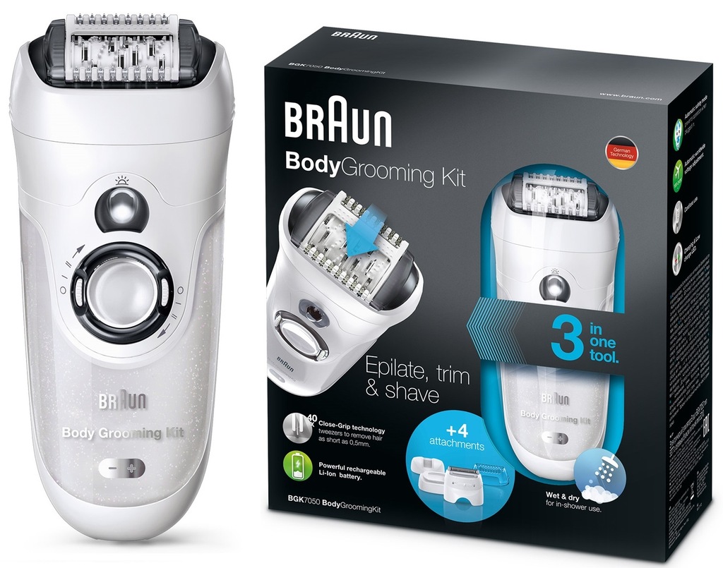 Depilator dla mężczyzn BRAUN BGK 7050 WD z golarką