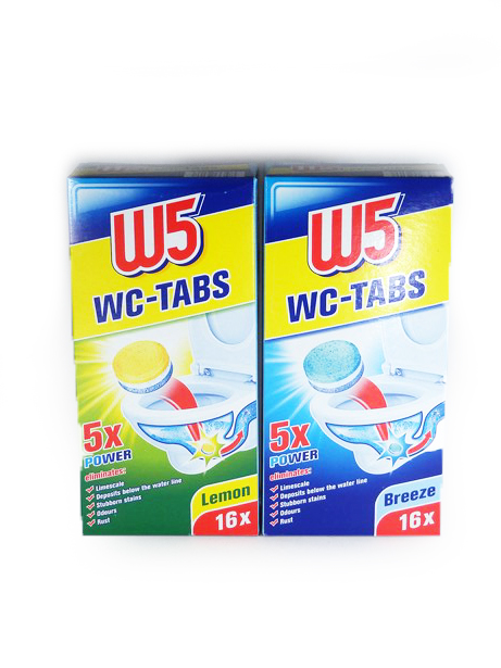 TABLETKI W5 Odkamieniacz do WC 16 szt. Kostki W5