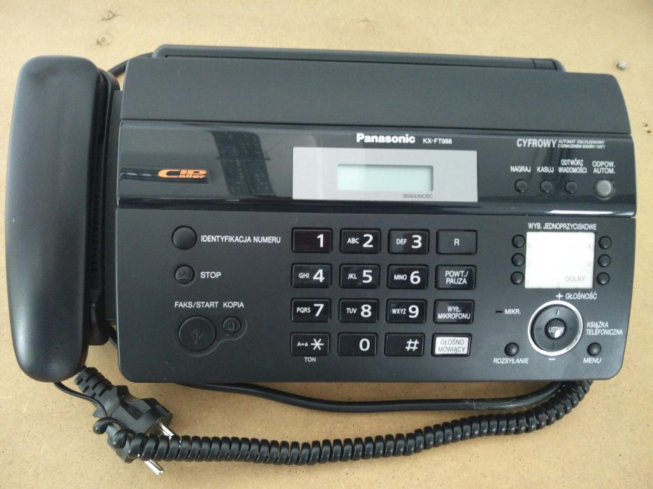 Telefax fax Panasonic KX-TF988PD używany