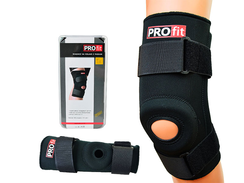 STABILIZATOR KOLANO RZEP ŚCIĄGACZ PASKAMI PROFIT S