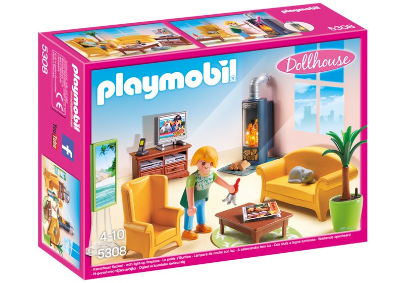 PLAYMOBIL 5308 SALON Z KOMINKIE + KOLOROWANKA