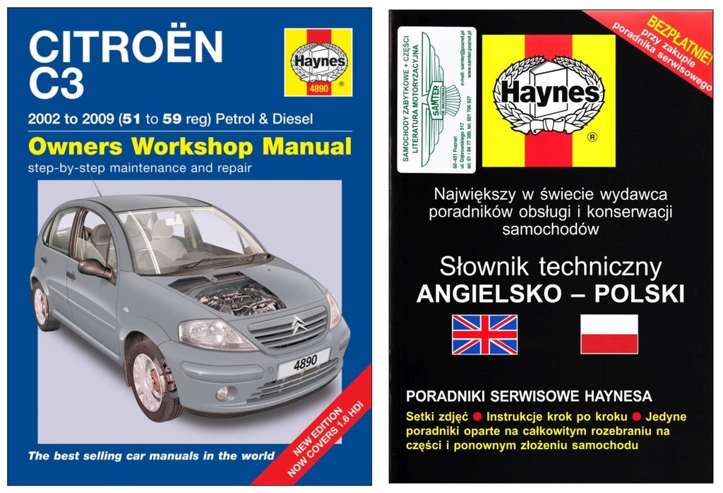 Citroen C3 2002-2009 Instrukcja Napraw Haynes - 7119010992 - Oficjalne Archiwum Allegro