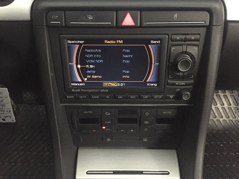RADIO NAVI MMI RNS-E KOSZ ZESTAW AUDI A4 B6 B7 DIN