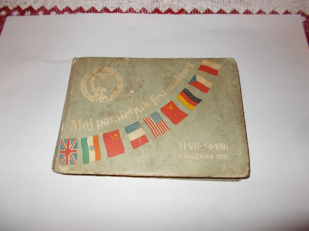 V ŚWIATOWY FESTIWAL MŁODZIEŻY - PAMIĘTNIK-1955 ROK