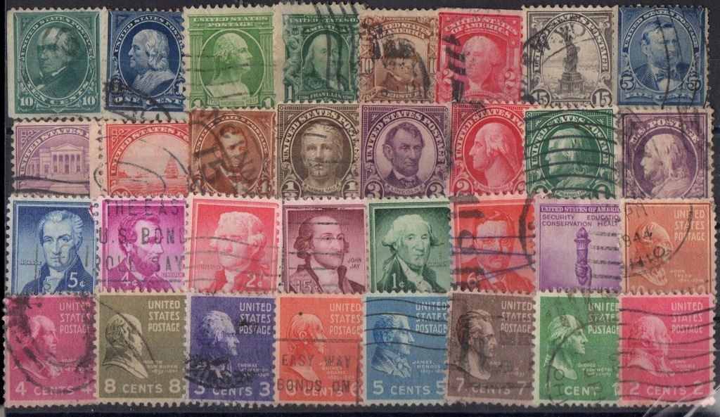 USA - stare znaczki.