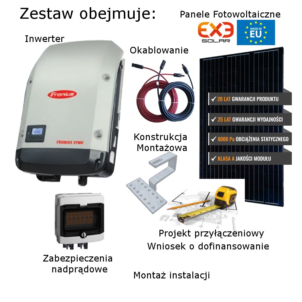 Fotowoltaika Instalacja fotowoltaiczna 3 kW