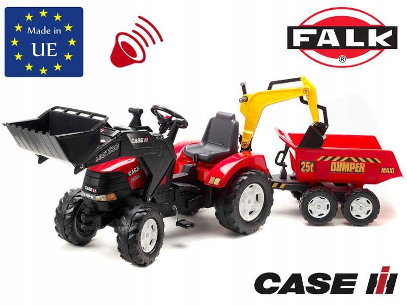 FALK Traktor CASE IH PUMA łyżka przyczepa kopar