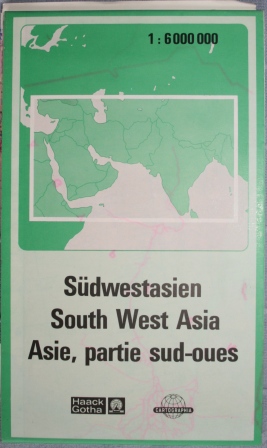 mapa Azja południowo zachodnia