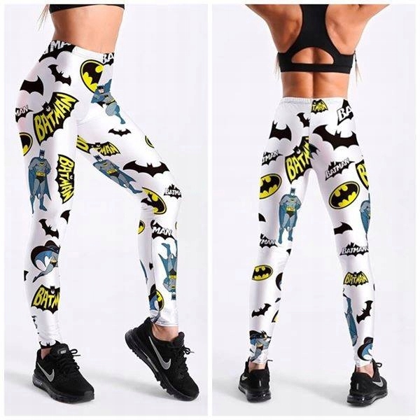 Legginsy damskie batman nike fit fitness