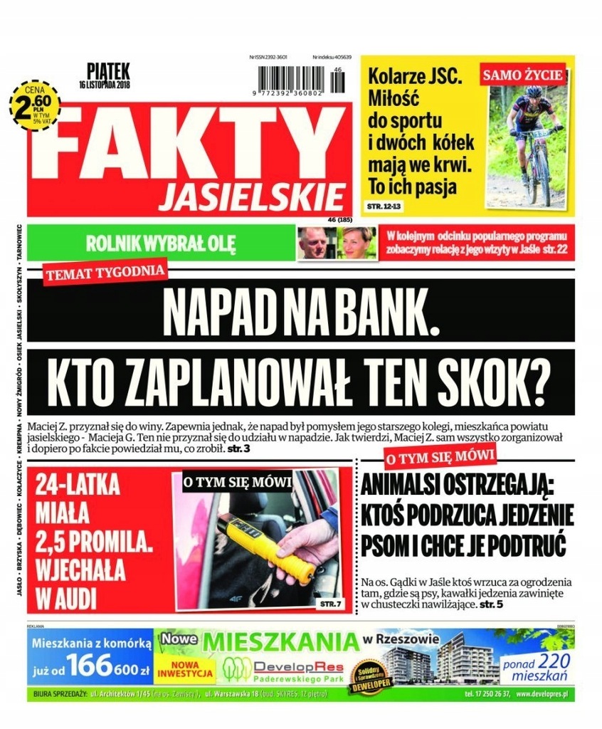 Fakty Jasielskie 46/2018