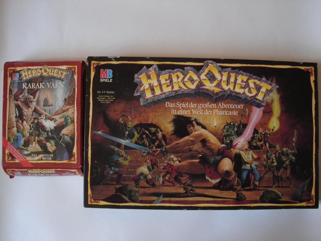 Gra HeroQuest + dodatek Karak Varn gra fantasy MB