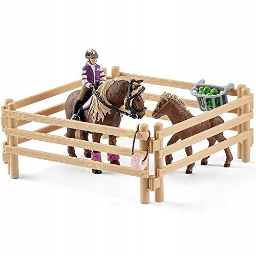 SCHLEICH 42363 Jeździec z kucykami islandzkimi