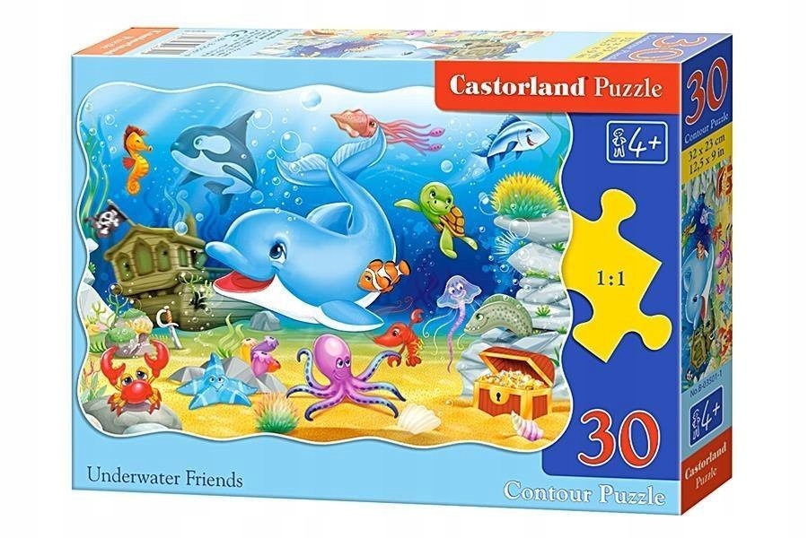 Puzzle 30 Podwodni przyjaciele CASTOR