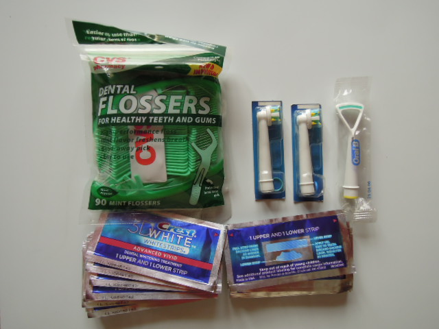 Crest 3d paski wybielajace Oral-B nakladki flosser