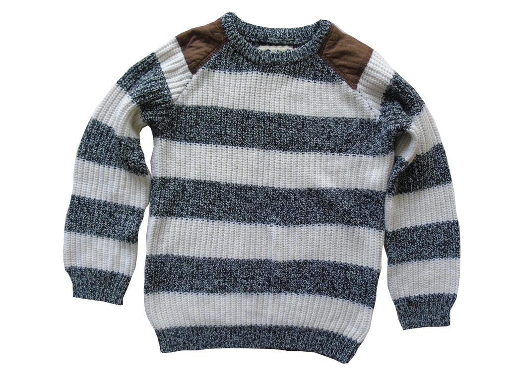 REBEL sweterek chłopięcy w Pasy 140