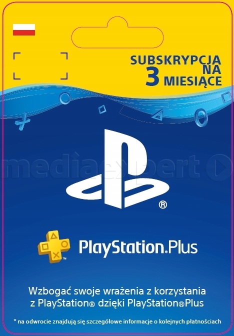 PlayStation Plus PSN 90dni 3 miesiące PS3 PS4