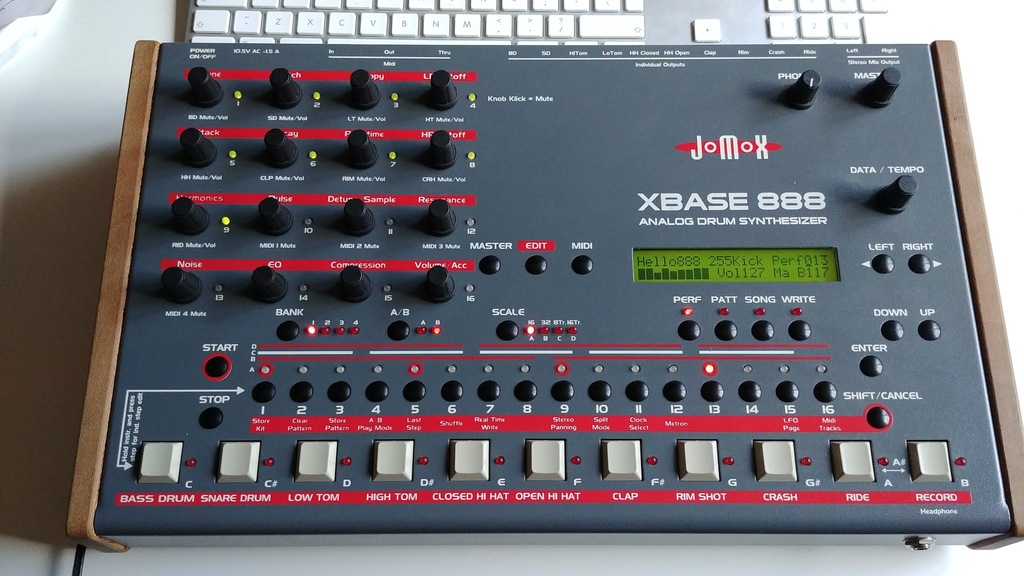 ! JOMOX XBASE 888 DRUM MASZYNA ! TR 808 ! 909 !