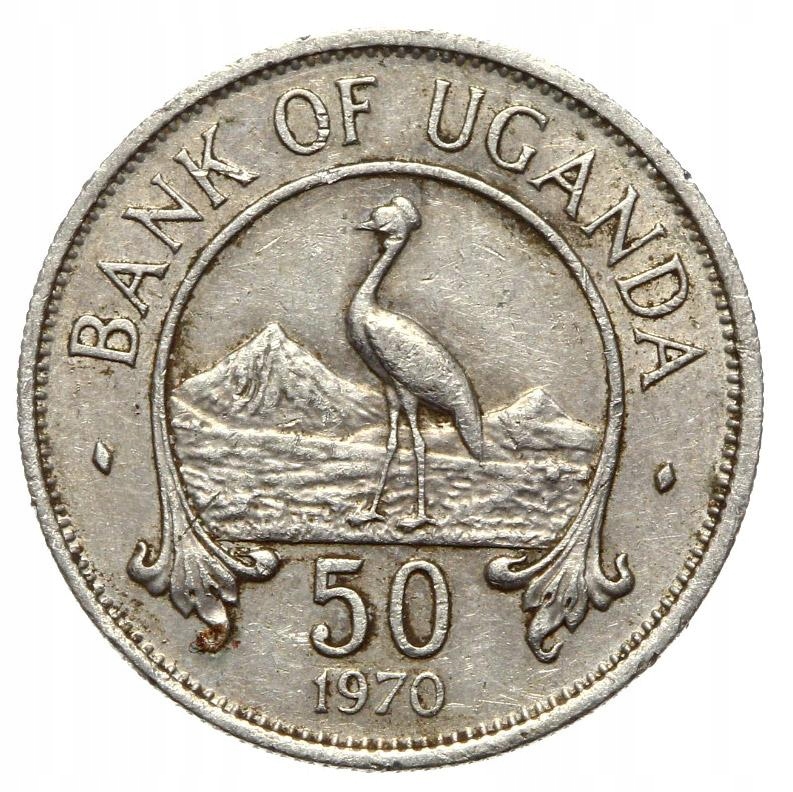 Uganda - moneta - 50 Centów 1970 - RZADKA !
