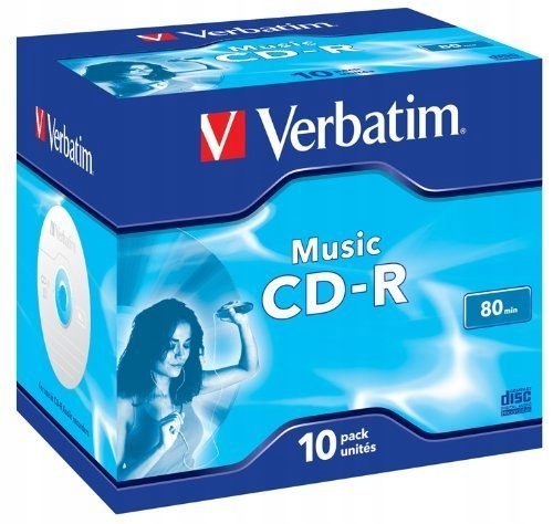 Verbatim płyty CD-R z pudełkami 10szt