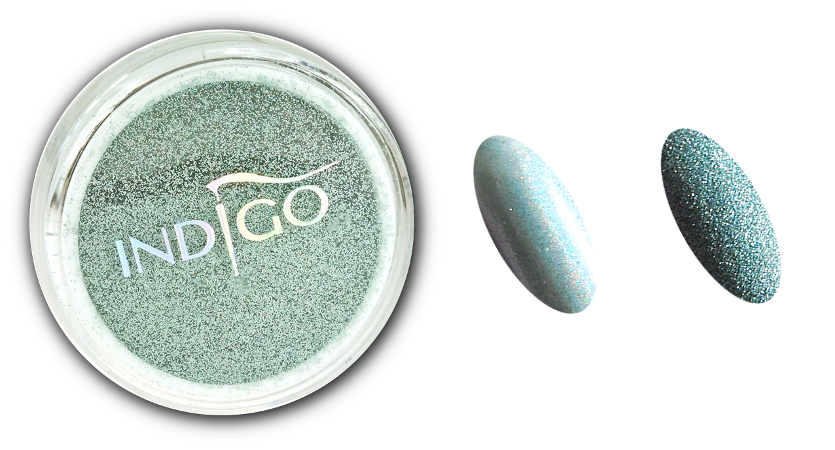 INDIGO PYŁEK EFEKT SYRENKI MIĘTOWY HOLO TIFFANY