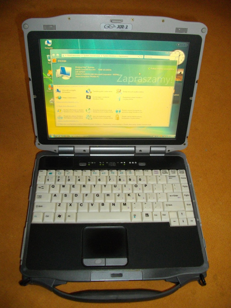 Itronix Gobook XR-1 pogromca Panasonic TOUGHBOOK