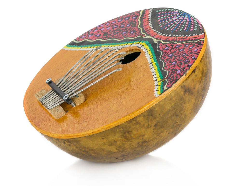 KARIMBA Orientalny INSTRUMENT KALIMBA Z Tykwy