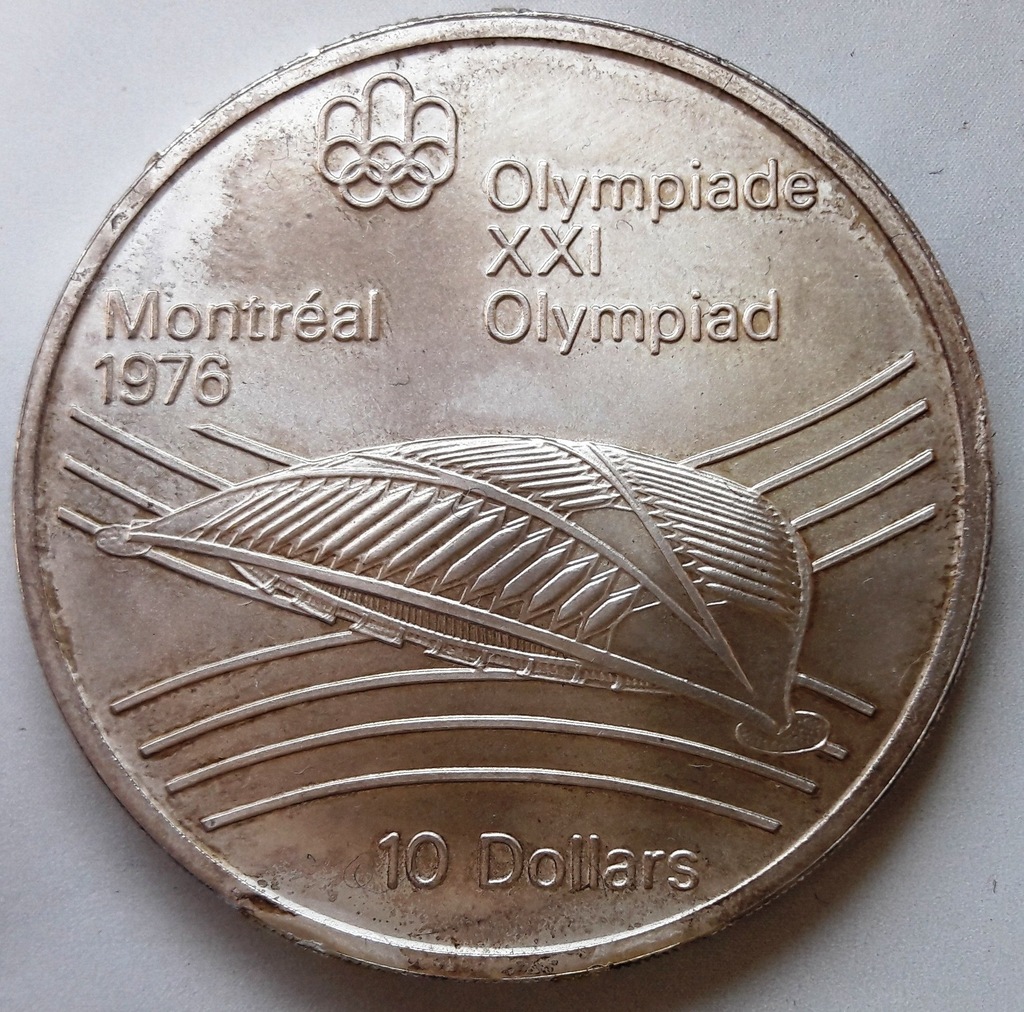 Kanada  10 dollars 1976 mennicza    48,6 gr srebra