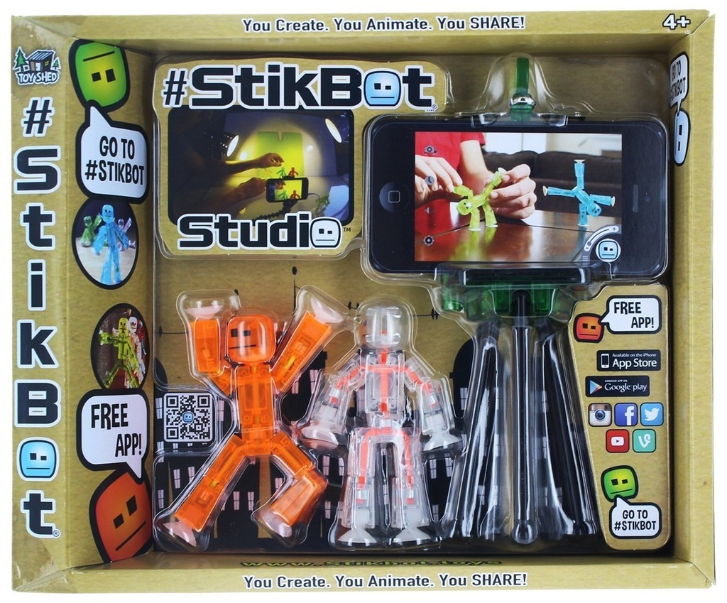 Zestaw StikBot Studio 2 Figurki + Statyw NOWY