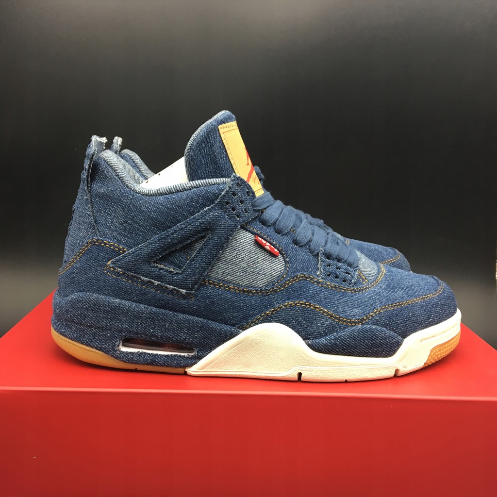 NIKE AIR JORDAN 4 IV RETRO LEVIS DENIM NRG r. 46 - 7675878232