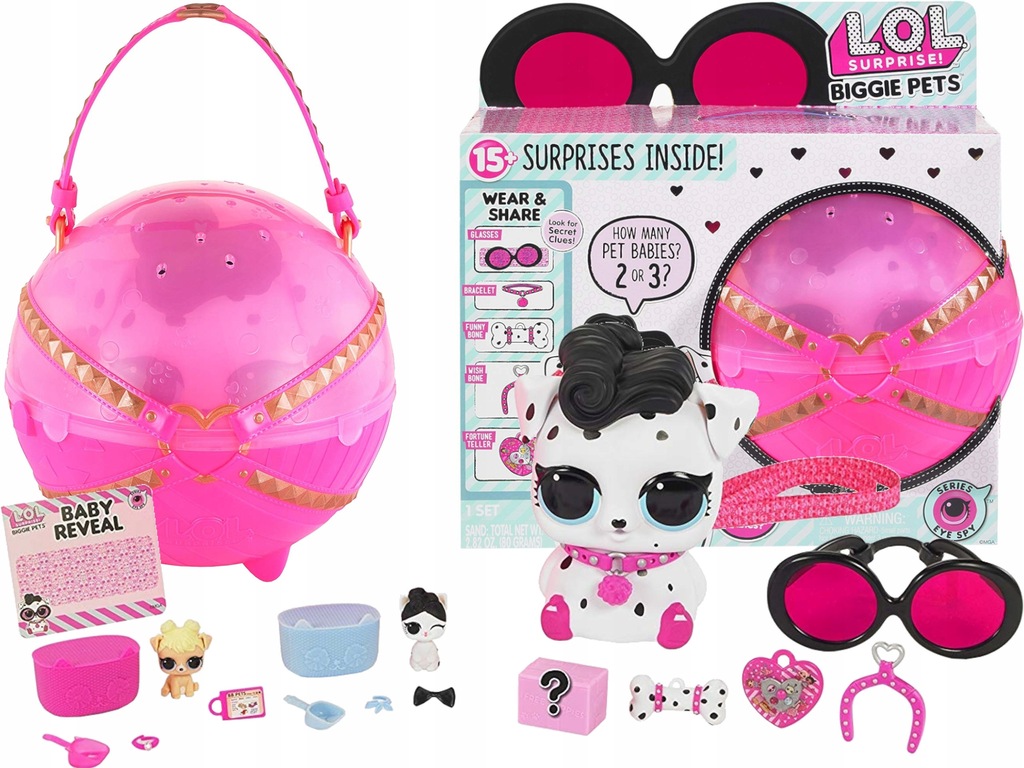 LOL BIGGIE PETS SURPRISE WIELKI PIES DALMATYŃCZYK