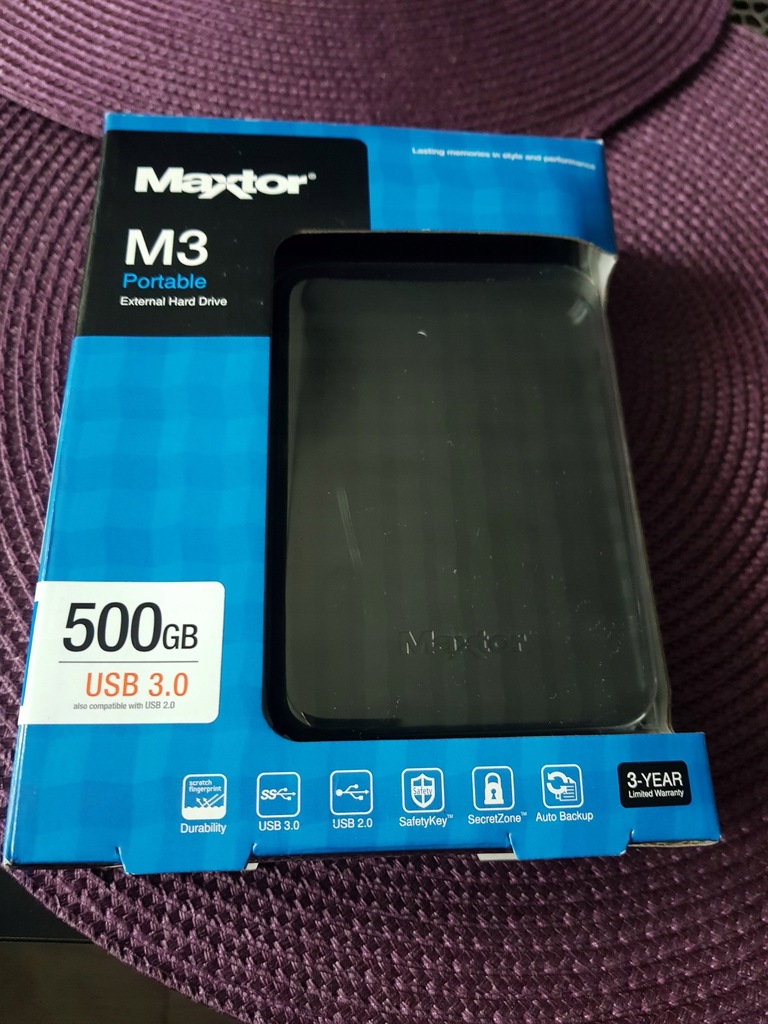 Dysk przenośny Maxtor M3 500 Gg USB 3.0