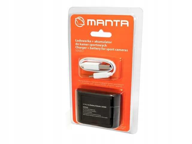 Akumulator MAB01 + Ładowarka do kamer MANTA MM