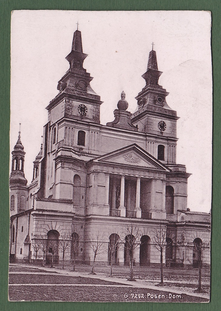 POZNAŃ Katedra św. Piotra i Pawła Posen Dom 1880 r