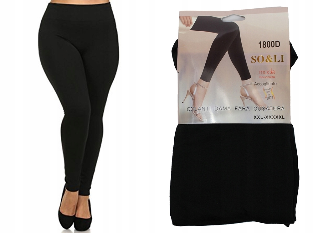 LEGGINSY OCIEPLANE KRYJĄCE PLUS SIZE ++ XXL/XXXL